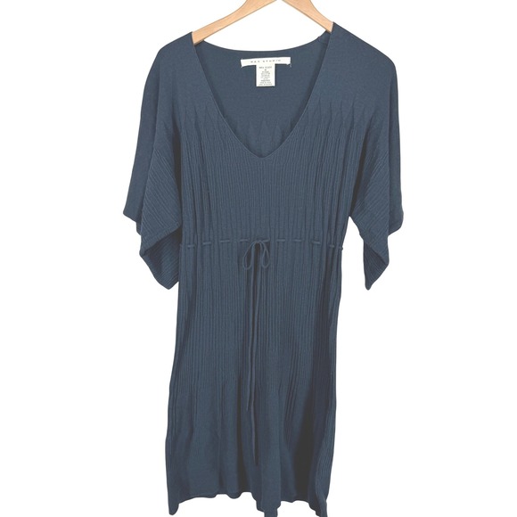 Max Studio Tops - Max Studio Womens Babydoll Milkmaid Midi Dress M Blue Boho Y2K Drawstring Vtg